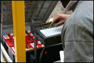 A Solar Signs trained operator programming a variable message - Click to enlarge